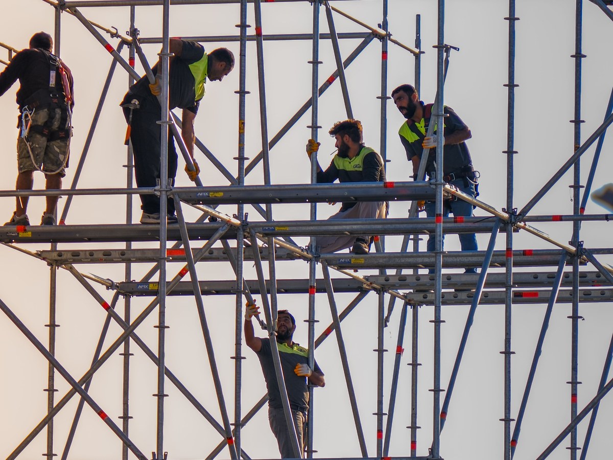 Scaffold erection